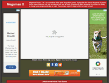 Tablet Screenshot of megamanx.org